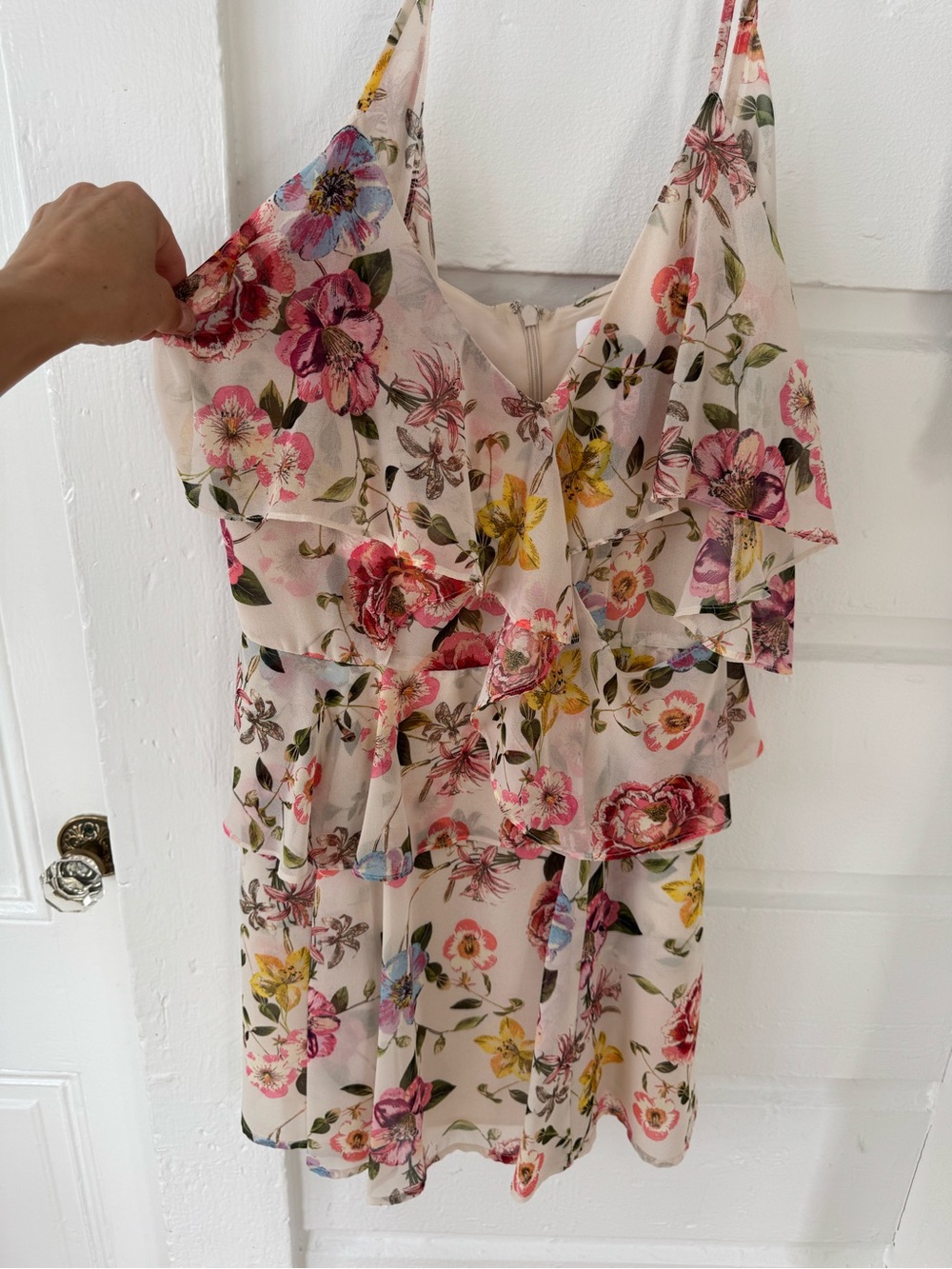 Yumi Kim Pink Floral Ruffle Tiered Sundress
